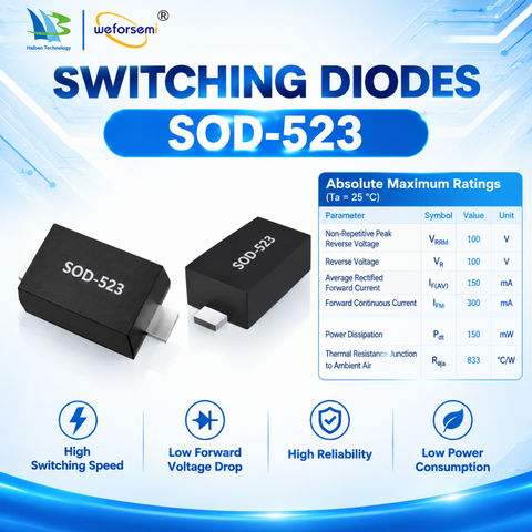 High-Tech Fast Switching Diode Semiconductor VC1N4148WTB SOD-523 100V Wholesale From China Factory Original manufacturer 