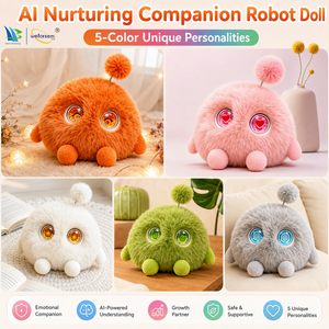 Factory OEM AI Companion Nurturing Robot Doll SKD Supply Smart Model Built‑in simulated heartbeat function