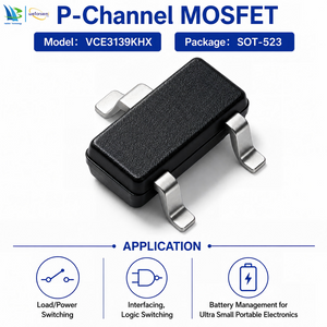 Factory Direct 150MW VCE3139KHX SOT-523 SMD P-Channel MOSFET OEM SKD Custom ODM Electronics Solutions