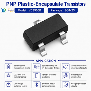 Advanced Design VC3906B SOT-23 Plastic PNP Plastic-Encapsulate SMD Transistors semiconductor Electronics Manufacturing Partner
