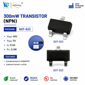 Manufacturer Supplier High-Tech Advanced Design 300mW SOT-523 Mini NPN Transistor Semiconductor Electronics Manufacturing Partner