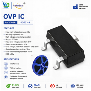 Production manufacturer Power Management 1.3A SOT23-3 OVP IC Semiconductor for Electronic Component Protection