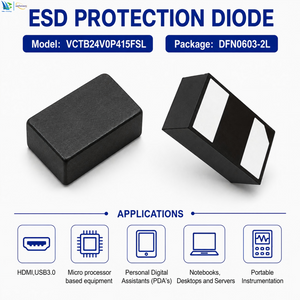 DFN0603-2L Manufacturer SMD Tvs Diode ESD Circuit Protection Electronic Component Semiconductor