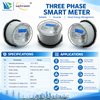 Factory Supply ANSI Socket Three Phase Smart Energy Meter Lora-WAN AMI Power Metering Device