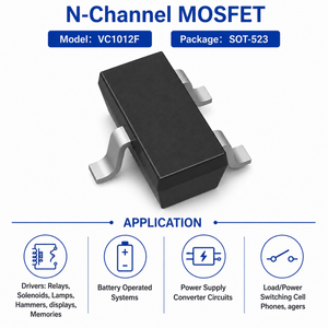 Factory Direct SOT-523 150mW VC1012F ESD 2000V N-Channel MOSFET TRANSISTOR for Global Distribution