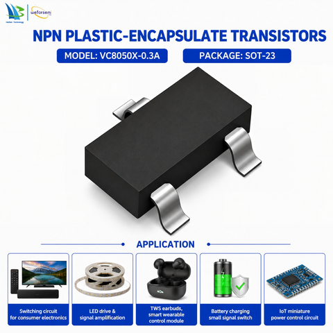 Original Factory Electronic Components Vc8050X Exclusive SOT-23 NPN Transistor High Semiconductor 
