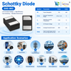 SOD-882 Schottky Diode Vc520s8-30f Surface Mount Small Signal Switching Rectifier Diodes Electronic Manufacturing Solutions
