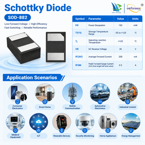 SOD-882 Schottky Diode Vc520s8-30f Surface Mount Small Signal Switching Rectifier Diodes Electronic Manufacturing Solutions