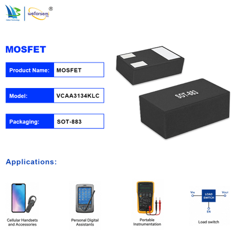 Factory Direct Supply Semiconductor VCAA3134KLC 20V N-MOSFET SOT-883 Power Switching Transistor