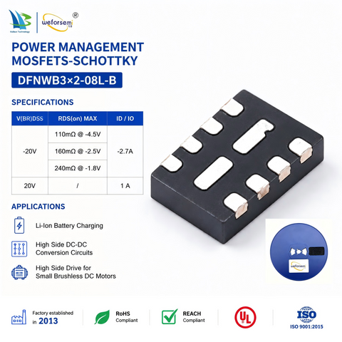 Production manufacturer DFNWB3×2-08L-B Power Composite Integrated VC2301A MOSFET-Schottky Diode Semiconductor