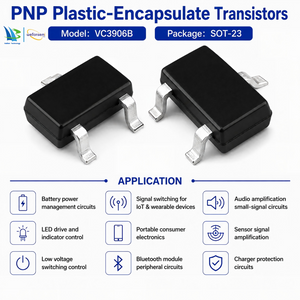 Advanced Design VC3906B SOT-23 Plastic PNP Plastic-Encapsulate Transistors semiconductor Electronics Manufacturing Partner 
