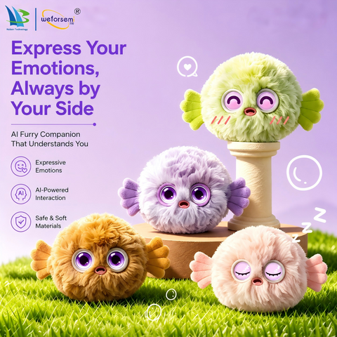 Manufacturer supplier Patented Advanced Design Doll AI Companion Plush PufferFish Toy for OEM/ODM