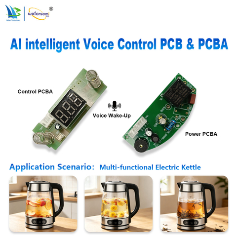 High-Tech Custom Board Voice Controlled Kettle PCBA Factory Patented Smart Kettle Circuit Board Manufacturer supplier 